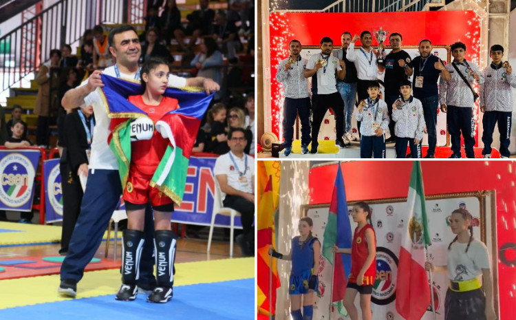 Azərbaycan kunq-fu millisi dünya çempionatında 5 qızıl, 2 gümüş medalla fərqləndi 
