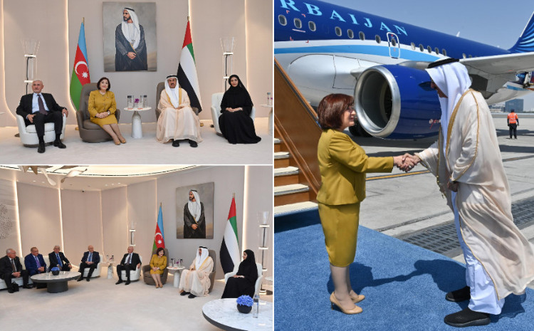 Speaker of Milli Majlis Sahiba Gafarova Arrives in United Arab Emirates on an Official Visit 