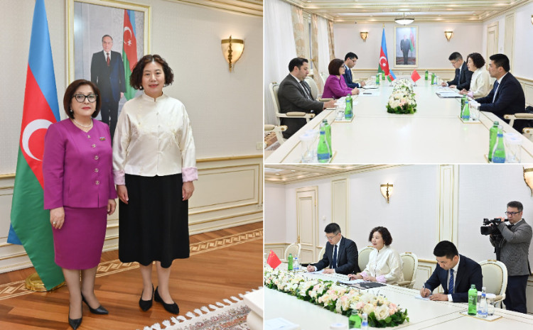 Sahiba Gafarova in a Meeting with Newly-Appointed Ambassador of People’s Republic of China to our Country 