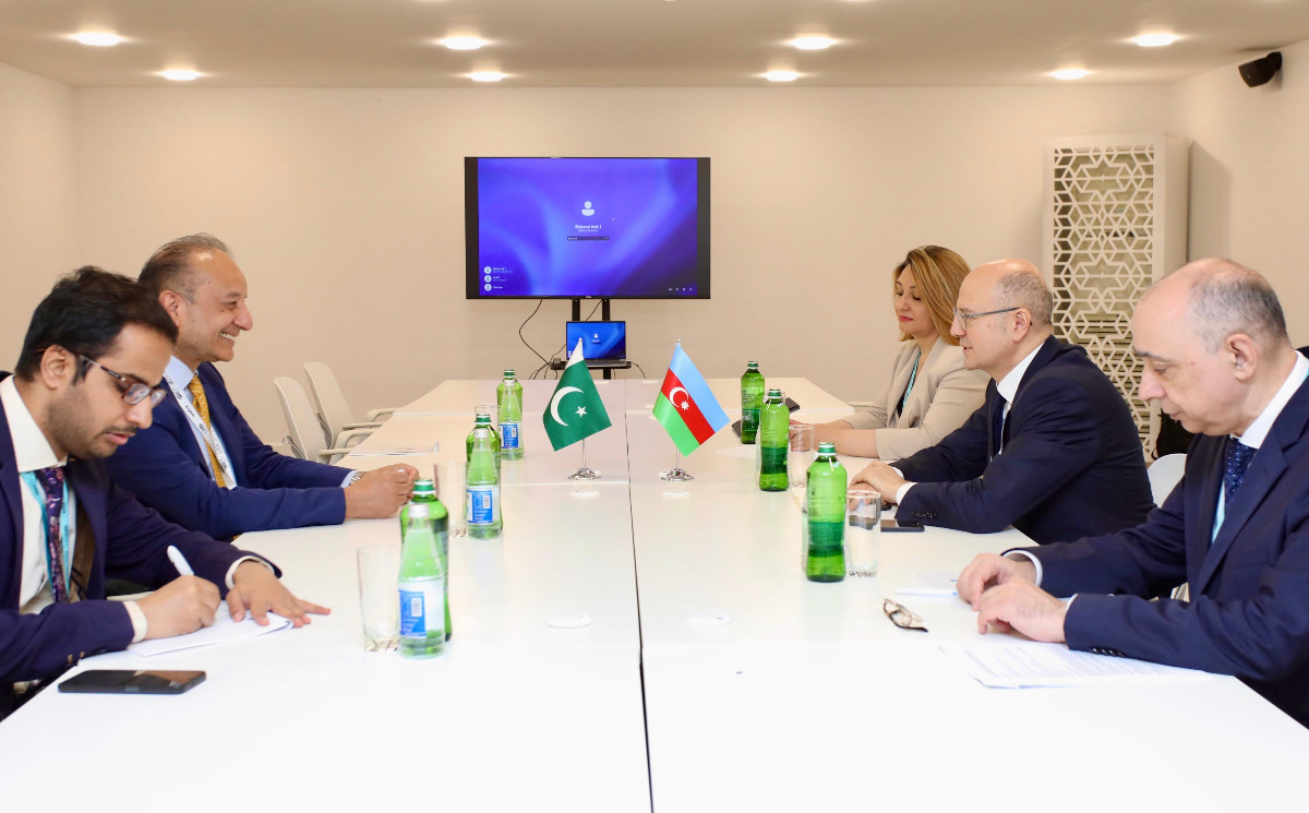 WUF13 çərçivəsində energetika naziri Pakistanın iqlim məsələlərinə məsul naziri ilə görüşüb 