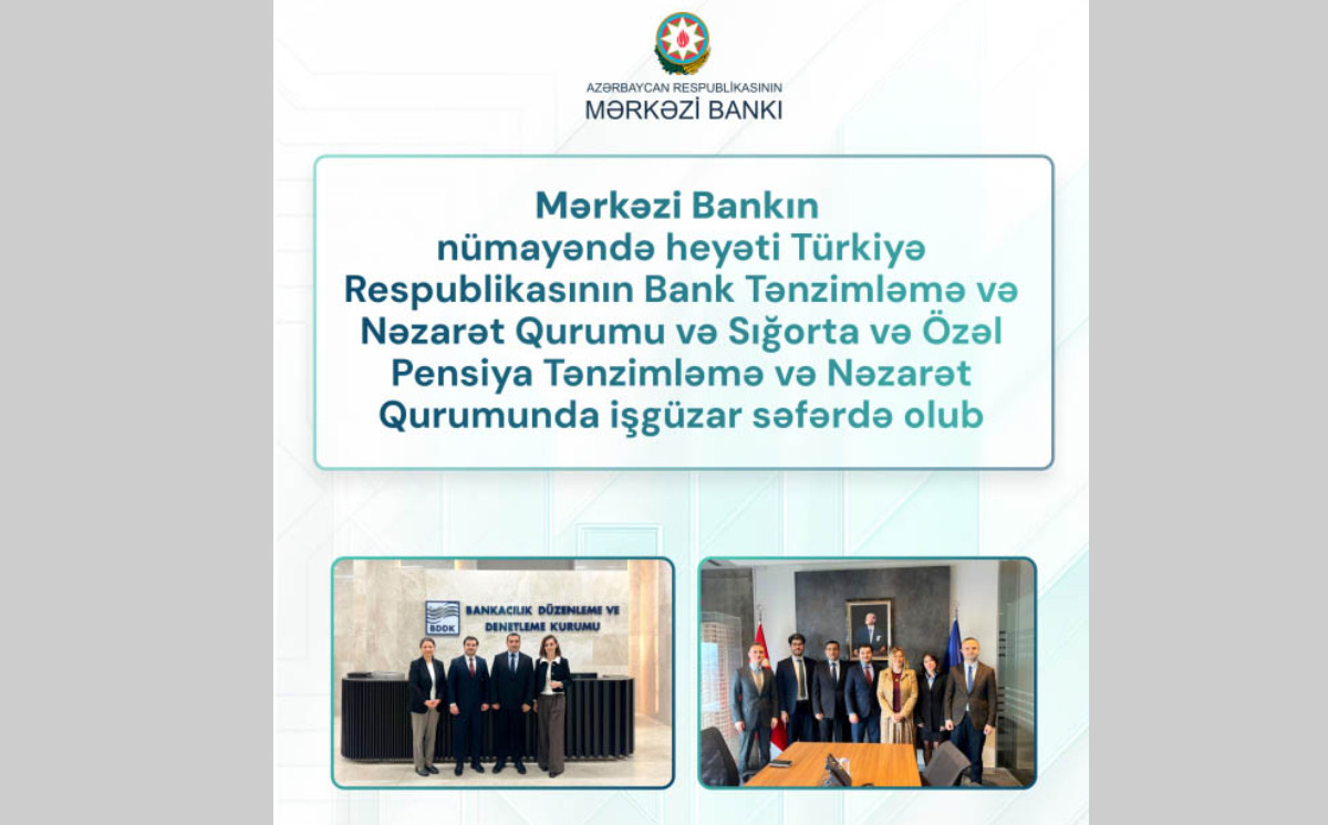 Türkiyə ilə bank və sığorta sektorunda risklərin qiymətləndirilməsi ilə bağlı fikir mübadiləsi aparılıb 