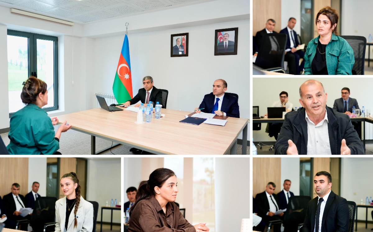 Nazir Anar Əliyev Xankəndidə vətəndaşları qəbul edib 