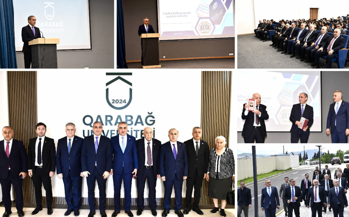 Vəkillər Kollegiyasının nümayəndə heyəti Qarabağ Universitetində olub 
