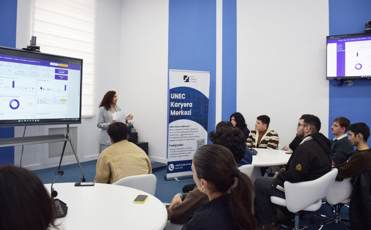Baku Stock Exchange has presented a new statistical tool, an interactive data dashboard to students of UNEC 