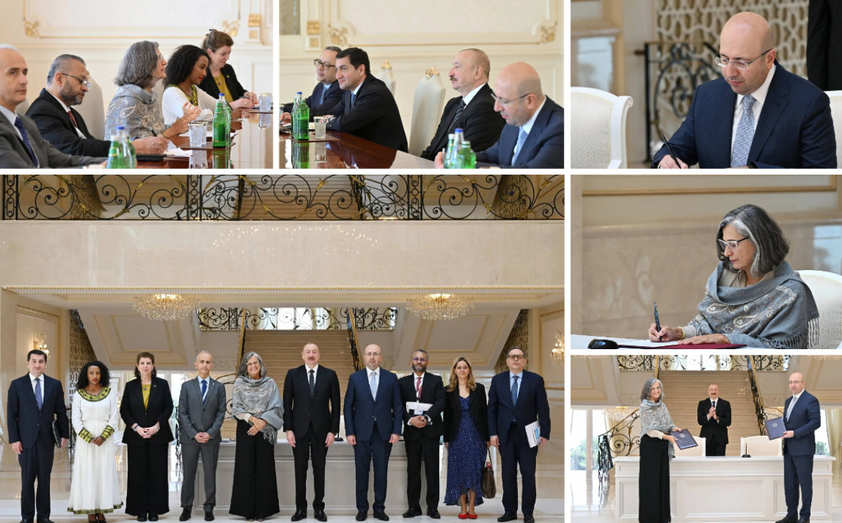 Ilham Aliyev received Executive Director of UN Human Settlements Programme 