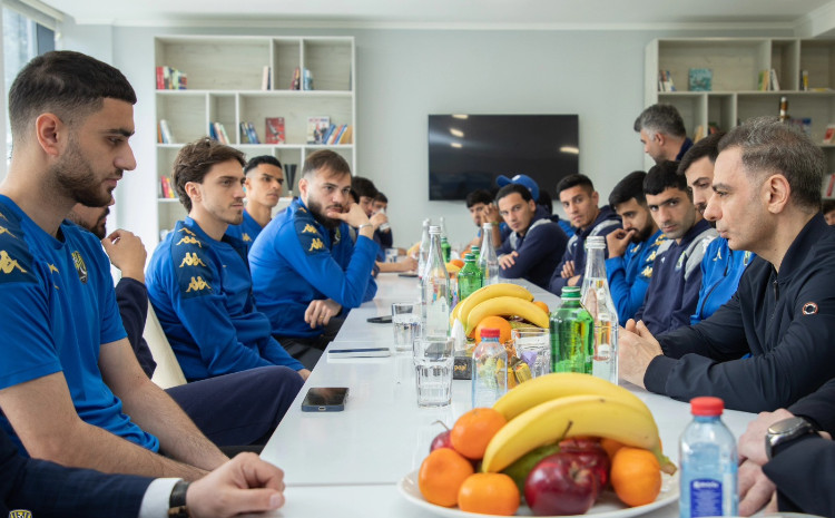 Gəncə şəhər Baş Polis İdarəsinin rəisi “Kəpəz” Akademiyasında olub - FOTO