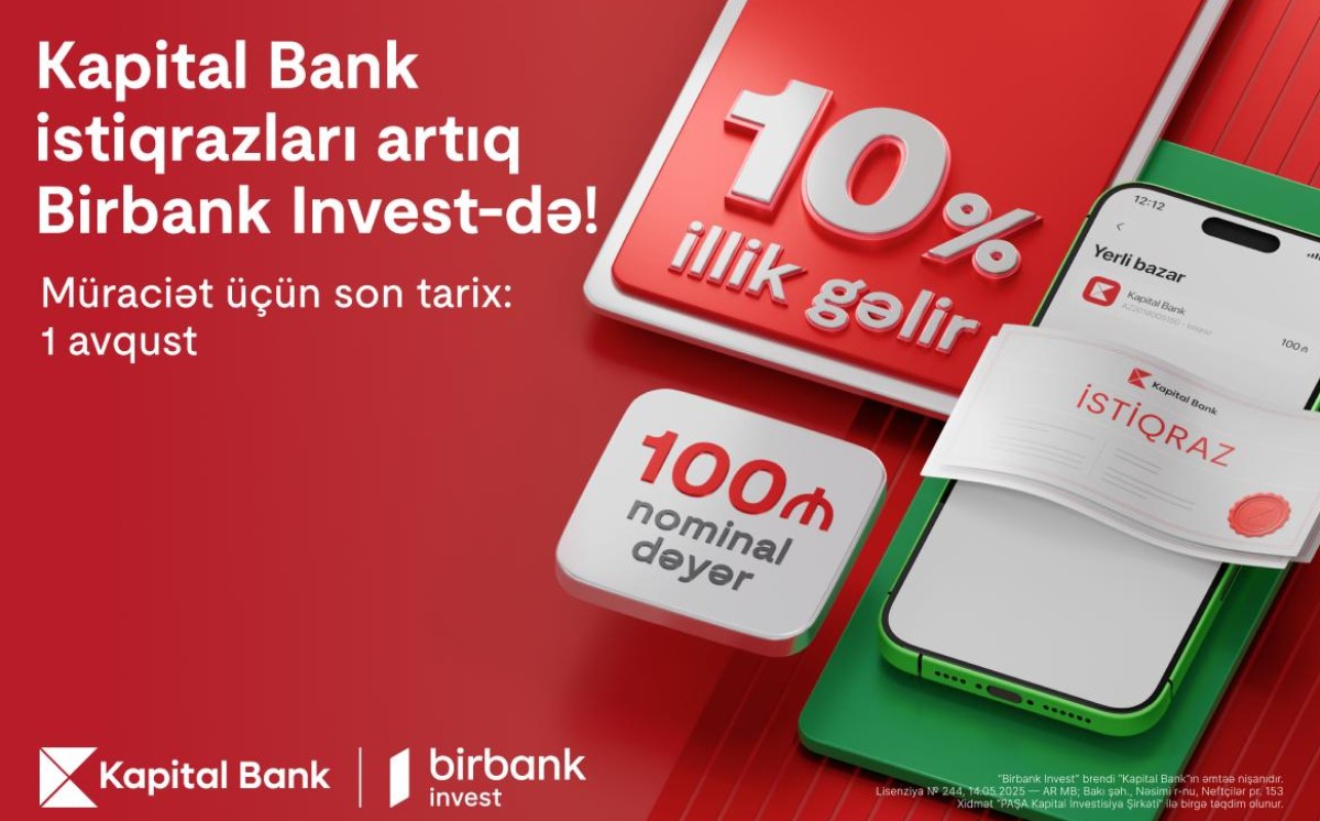 Kapital Bank opens bond subscription: Invest with a 10% annual return 