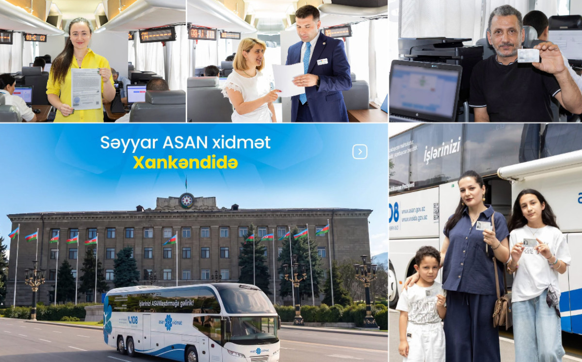 Səyyar ASAN xidmət Xankəndidə 