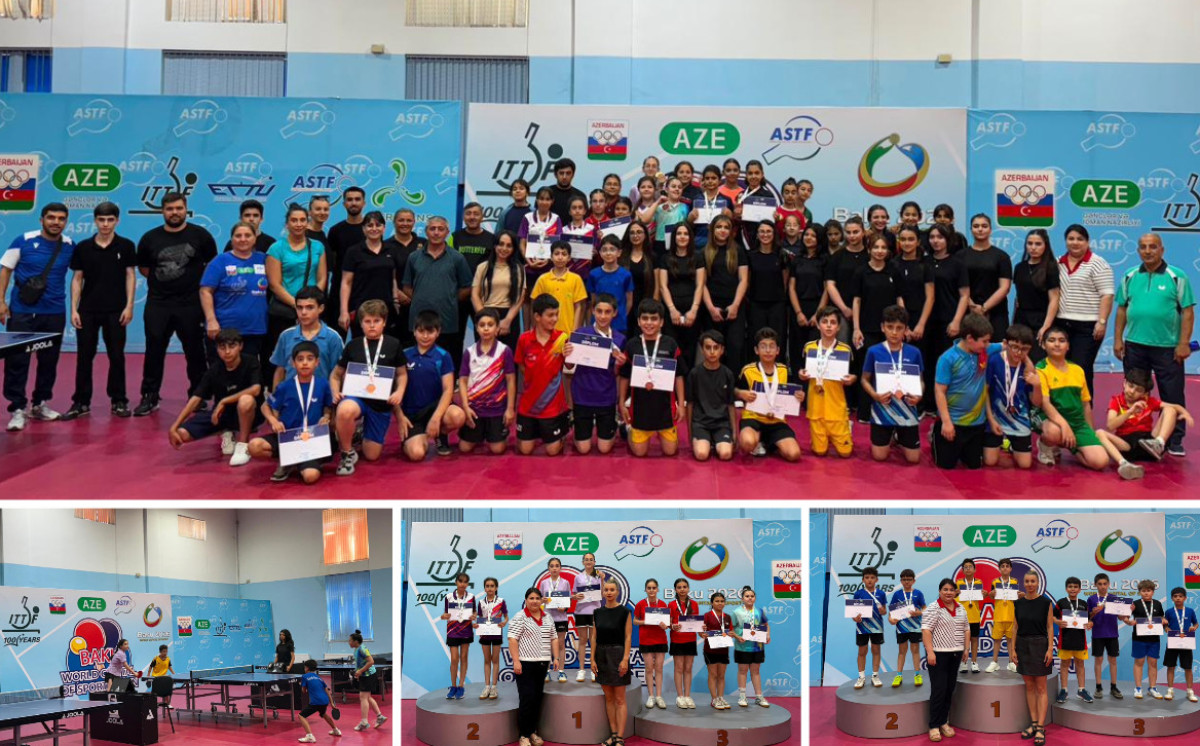 Stolüstü tennis üzrə Respublika birinciliyinin qalibləri müəyyənləşib 