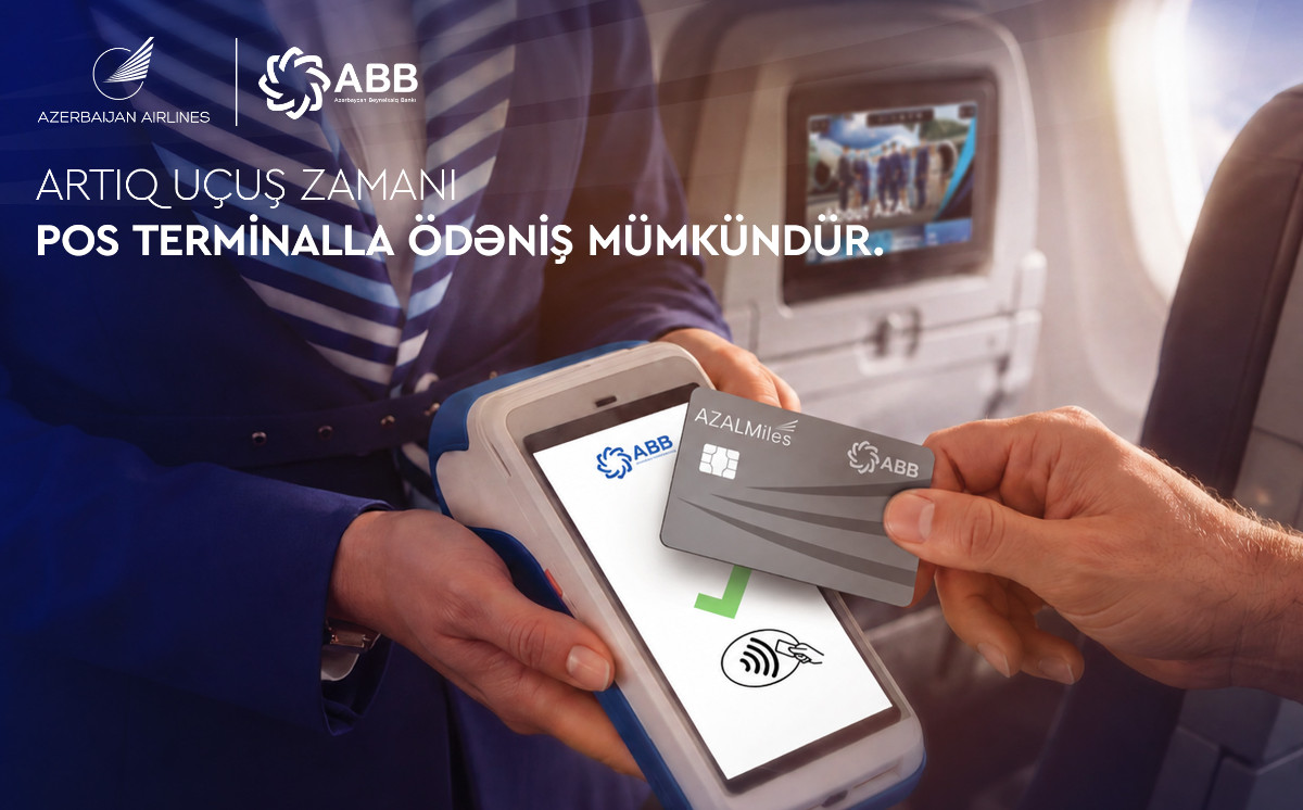 Azerbaijan Airlines and ABB launch onboard POS payment capability 