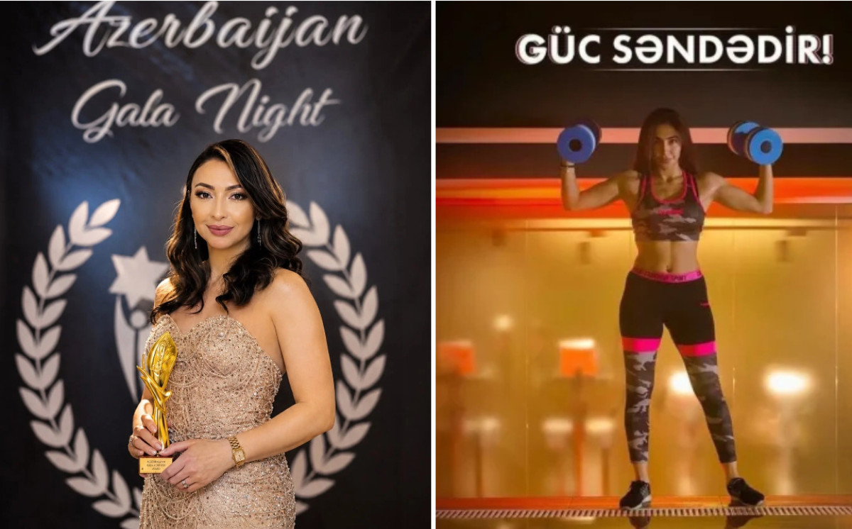 Fitnes məşqçisi Sara Əliyeva mukafata layiq görülüb 