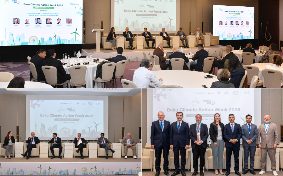 “Bakı İqlim Fəaliyyəti Həftəsi 2026”da innovasiya və rəqəmsallaşmanın dayanıqlı inkişafa təsiri müzakirə olunub 