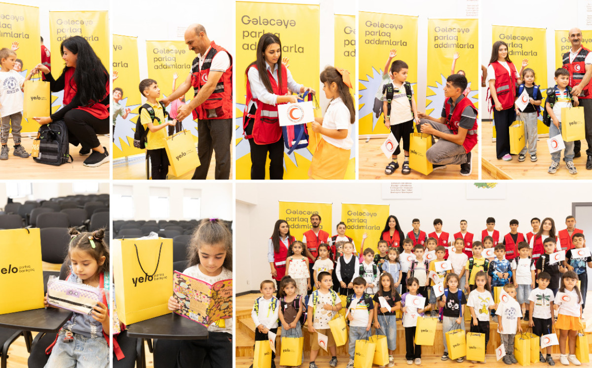 Yelo Bank shared the school excitement of first-graders in Jabrayil! 