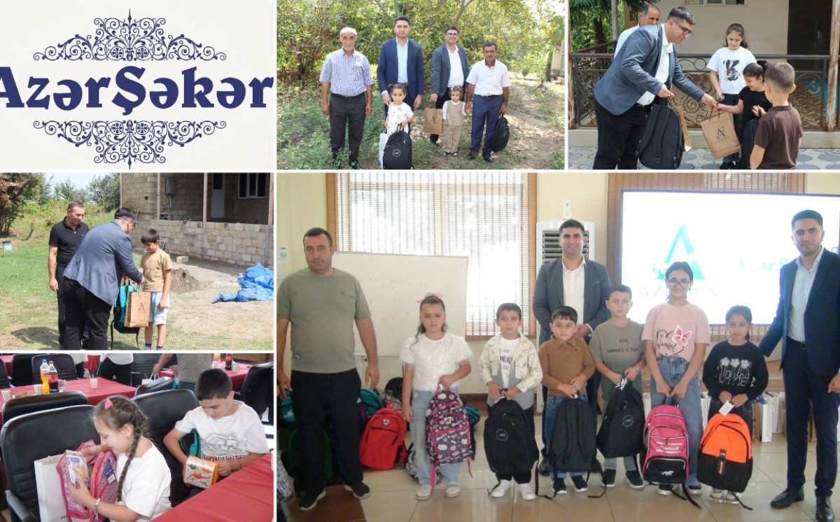 "Azərşəkər"dən kiçik məktəblilərə böyük sevinc 
