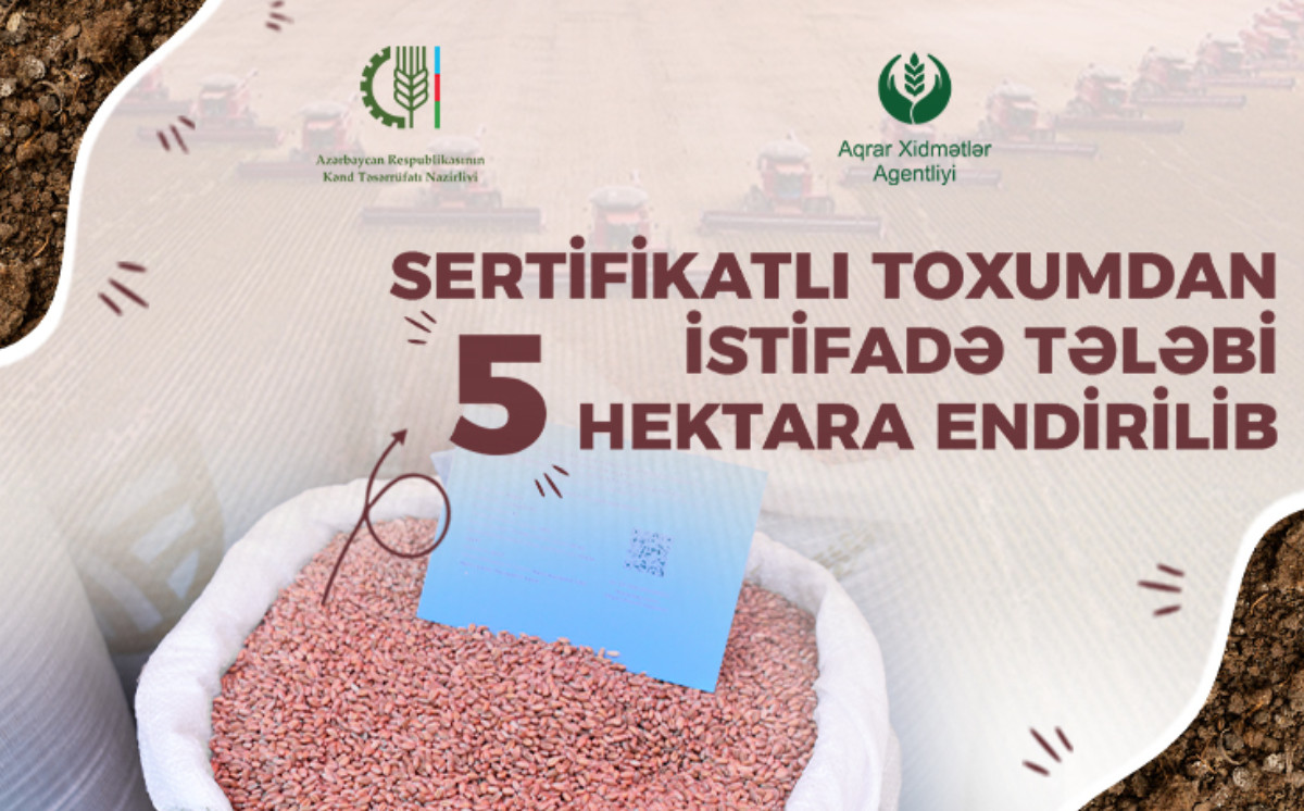 2026-2027-ci il əkin mövsümündən etibarən yerli toxumçuluğun təşviqi üçün yeni mexanizmlər tətbiq olunacaq 