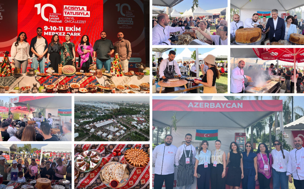Azərbaycanın kulinariya irsi 10-cu Beynəlxalq Adana Ləzzət Festivalında təqdim olunub 