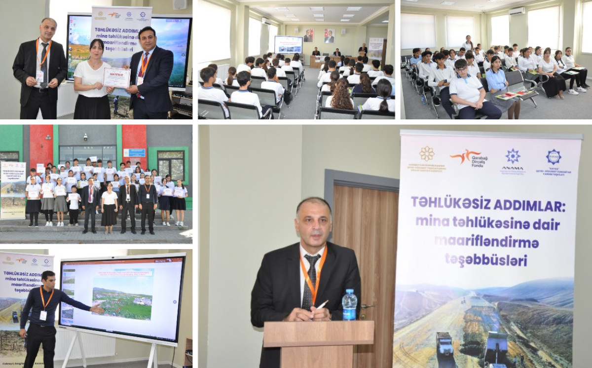 Ağalı kəndində “Təhlükəsiz addımlar: mina təhlükəsinə dair maarifləndirmə təşəbbüsləri” layihəsi çərçivəsində tədbir keçirilib 
