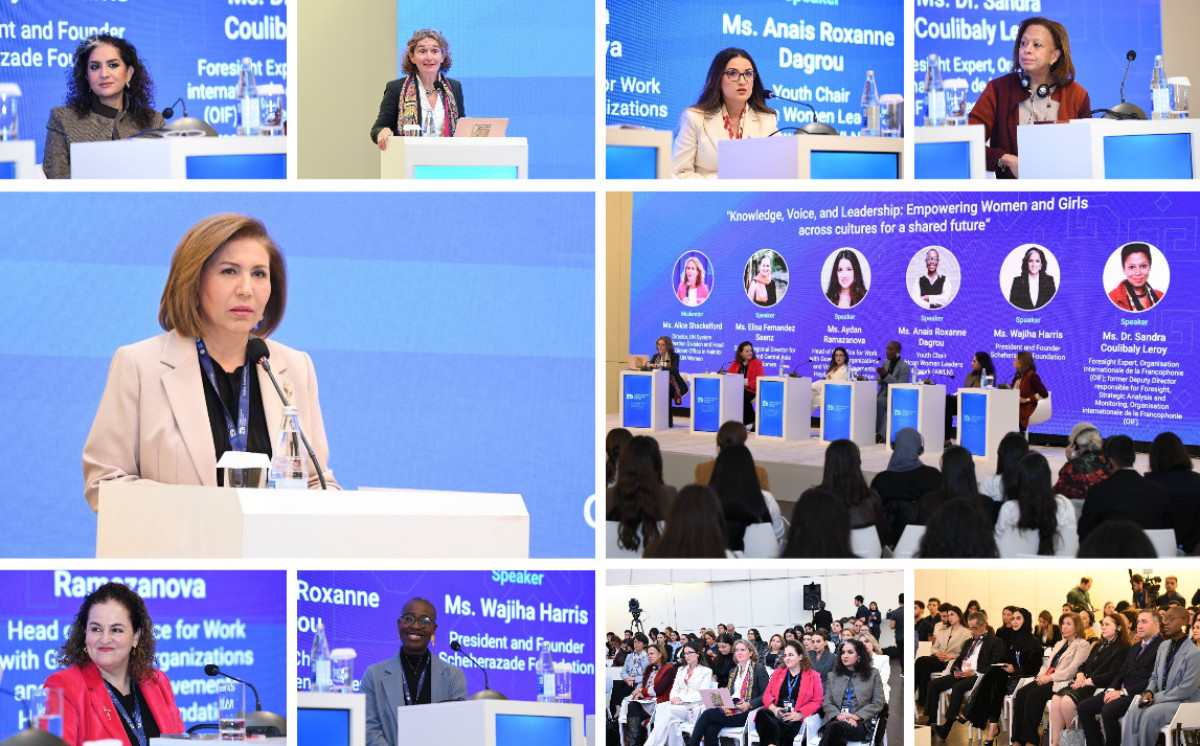 VII Ümumdünya Mədəniyyətlərarası Dialoq Forumunda qadınların və qızların səlahiyyətlərinin gücləndirilməsi müzakirə olunub 