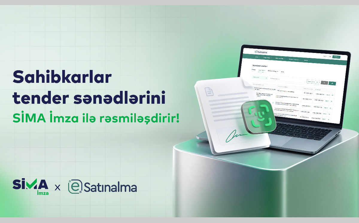 Sahibkarlar “Etender.gov.az” portalında sənədləri “SİMA İmza” imzalayacaq 