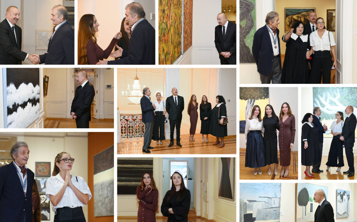 İlham Əliyev, birinci xanım Mehriban Əliyeva və ailə üzvləri “Mənim Abşeronum: Üstə gəl” adlı retrospektiv sərgi ilə tanış olublar 