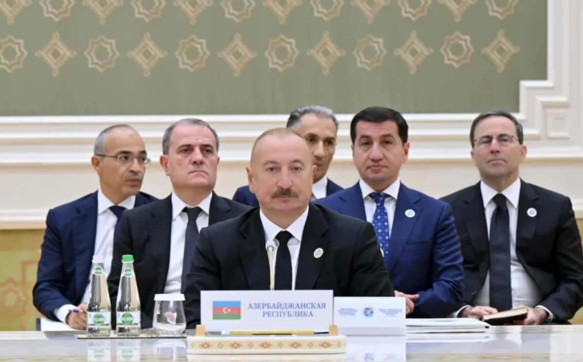 İlham Əliyev Azərbaycan və Mərkəzi Asiya Dövlət başçılarının 8-ci Məşvərət görüşündə çıxış edib 