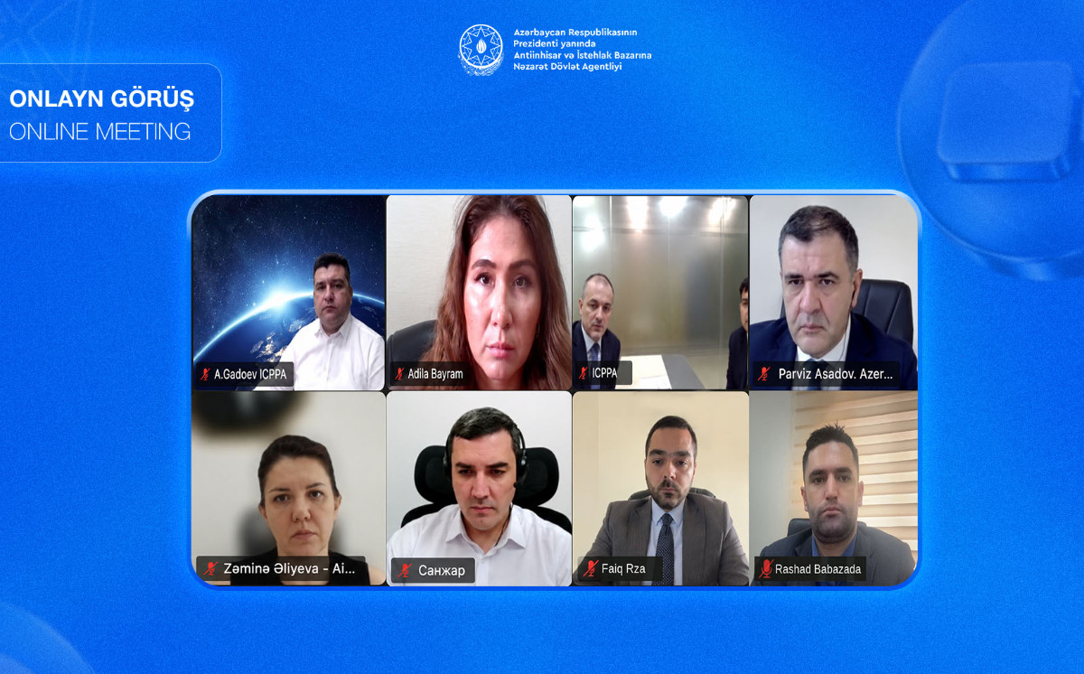Agentlik ilə Özbəkistan Respublikasının Sənaye Kooperasiyası və Dövlət Satınalmaları Agentliyi arasında onlayn görüş keçirilib 