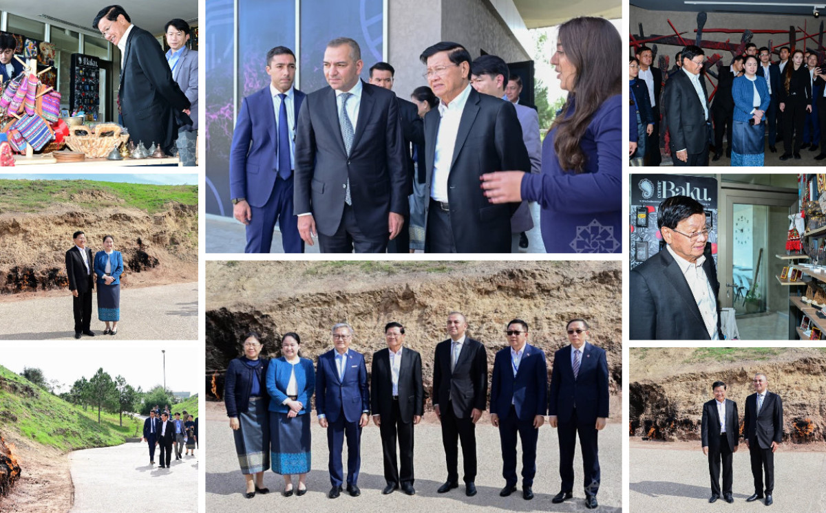 Laos Prezidenti “Yanardağ” Dövlət Tarix-Mədəniyyət və Təbiət Qoruğunu ziyarət edib 