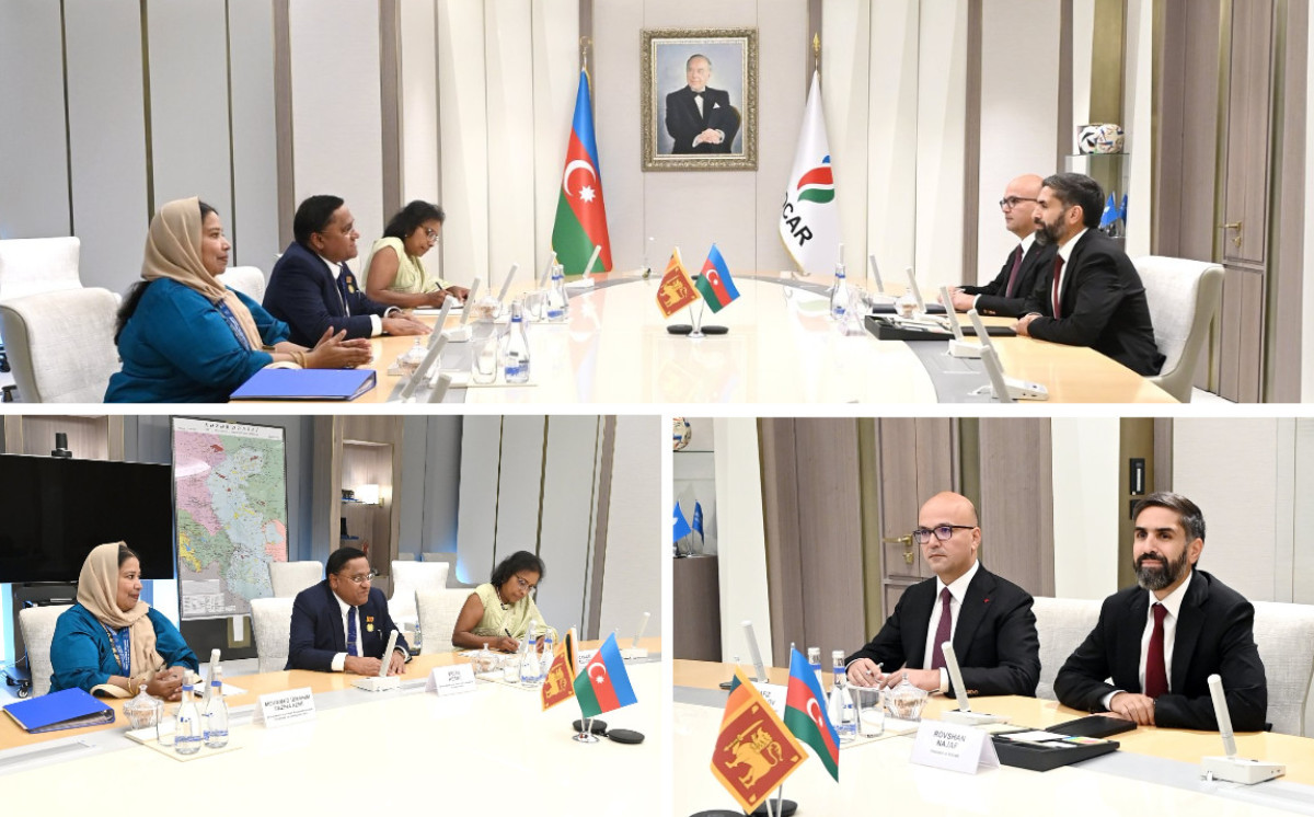 SOCAR-ın prezidenti Şri-Lankanın xarici işlər, xarici məşğulluq və turizm naziri ilə görüşüb 