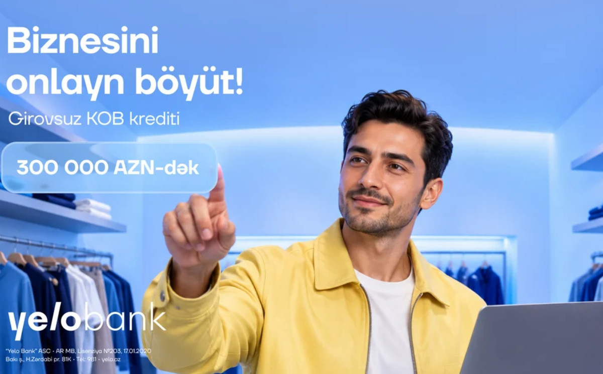 For entrepreneurs: Collateral-free online loan up to 300,000 AZN! 