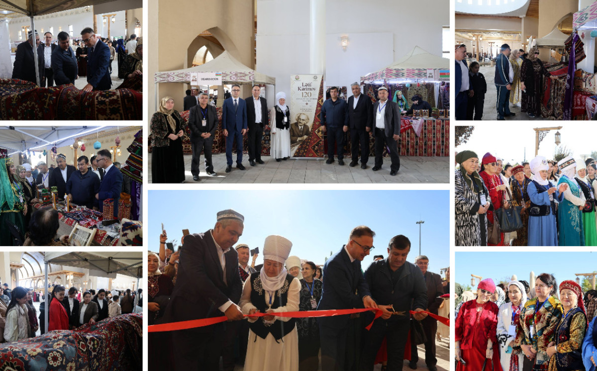 Lətif Kərimovun irsi Xivədə “Gilamlar jilosi” II Beynəlxalq xalça sərgi-festivalında təqdim olunub 